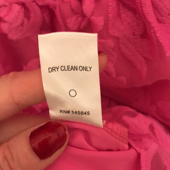 Allen B. By Allen Schwartz Bright Pink Lace Dress, Size XS - Picture 6 of 6